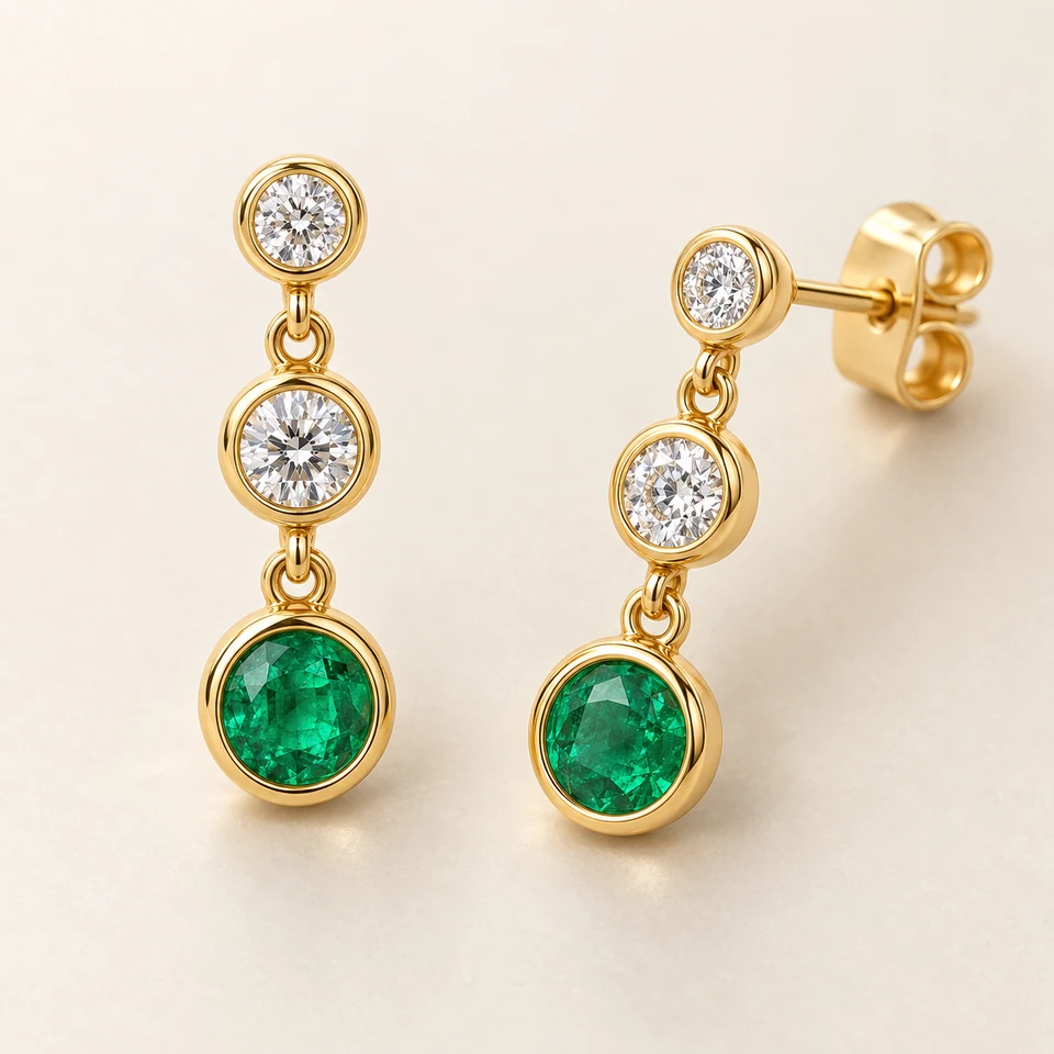 Tres tiempos, aretes