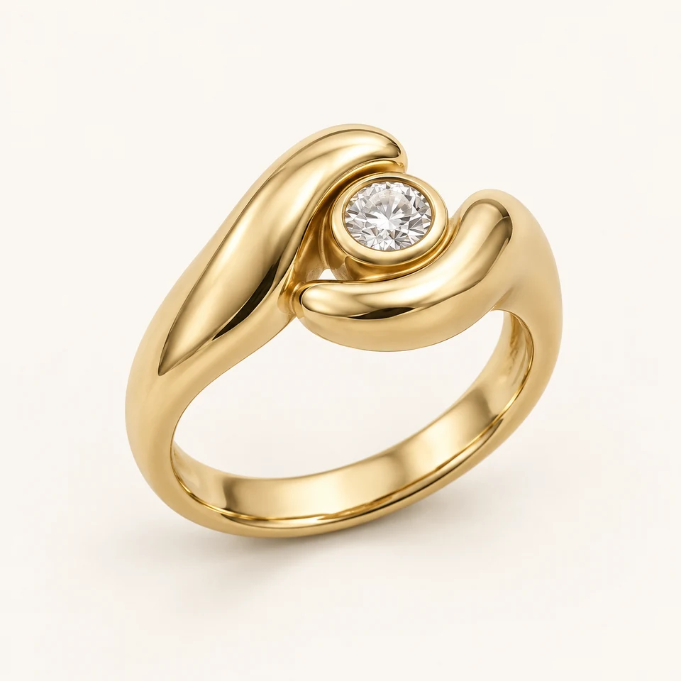 Abrazo materno, anillo