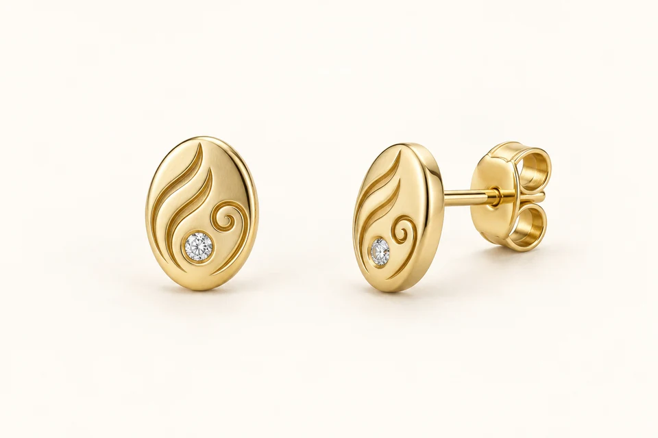 Fuego creativo, aretes