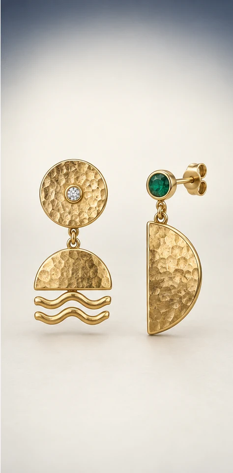 Ofrenda solar — aretes, aretes