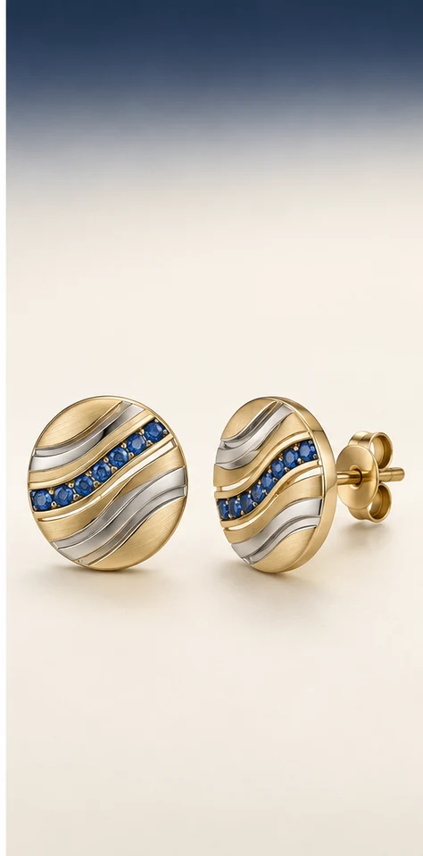 Agua tejida — aretes, aretes