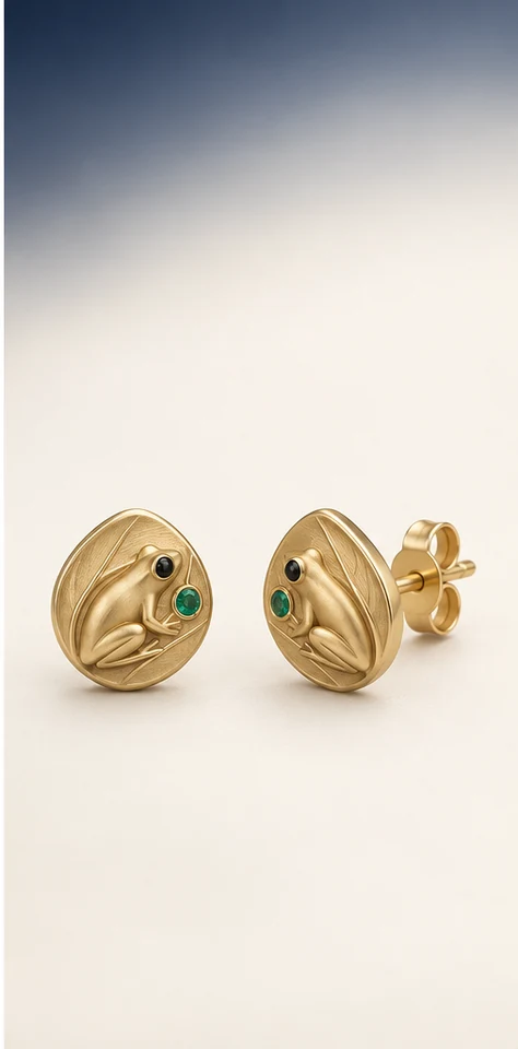 Oro vivo — aretes, aretes